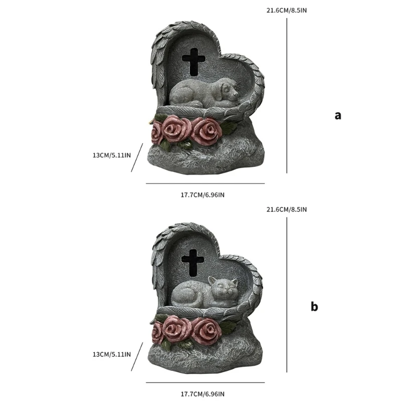 Lápides animais estimação ornamentos lembranças animais estimação escultura memoriais animais estimação ar