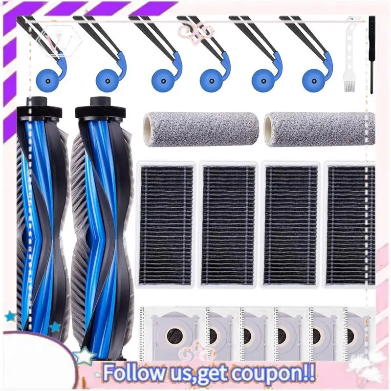 

Комплект аксессуаров A50F, запасные части для роботов-пылесосов ECOVACS DEEBOT X9 PRO OMNI/X9 PRO