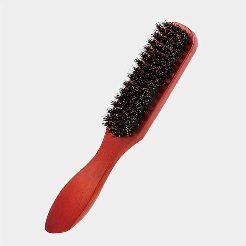 Salon Teasing Back Hair Brushes Boar Bristle Wooden Handle Slim Line Combs Hairbrush Professional Hairdressing Styling Tools
