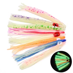 10pcs/pack Bionic Squid Lure, Artificial Soft Bait, Fishing Accessories,strong luminous fake bait,sea fishing