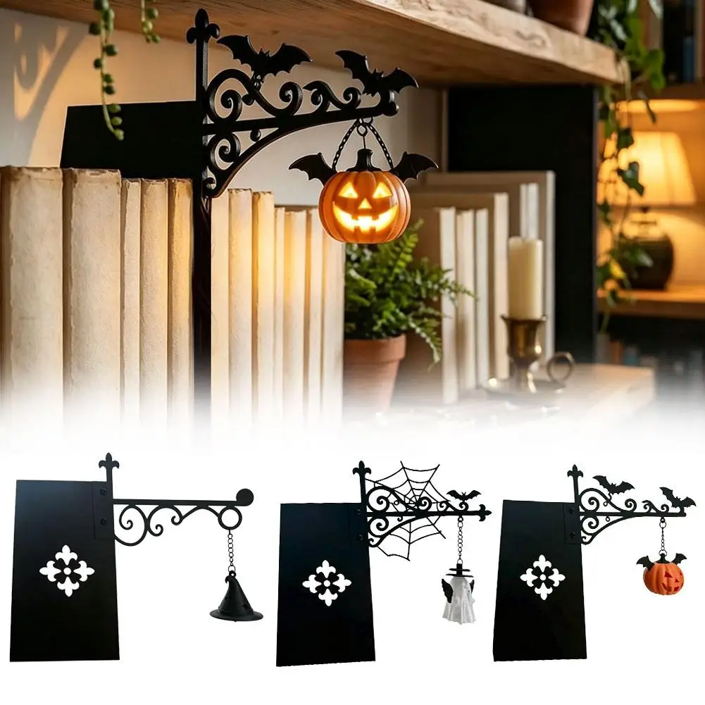Halloween Library Lantern Mini Bookshelf Lamp Vintage Hanging Shelf Light Decorative Lantern Halloween Gift for Book Lovers