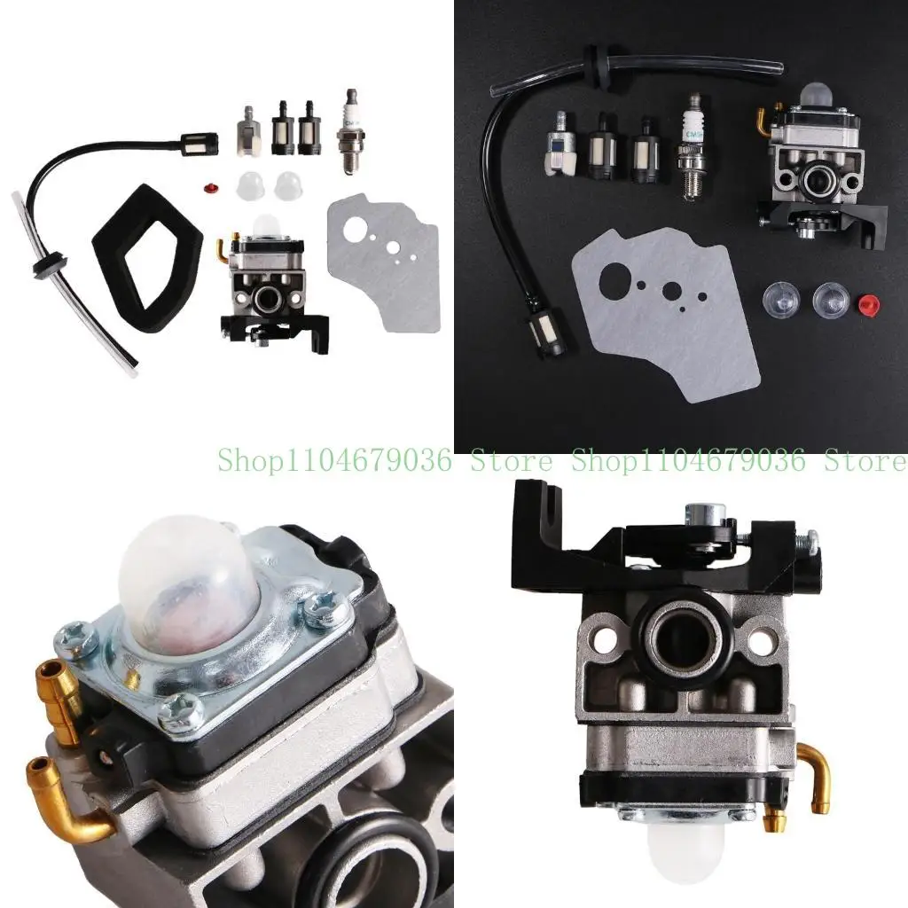 

652F Upgraded Carburetor Carb Gasket for Spark Plug Line Hose For GX25 GX35