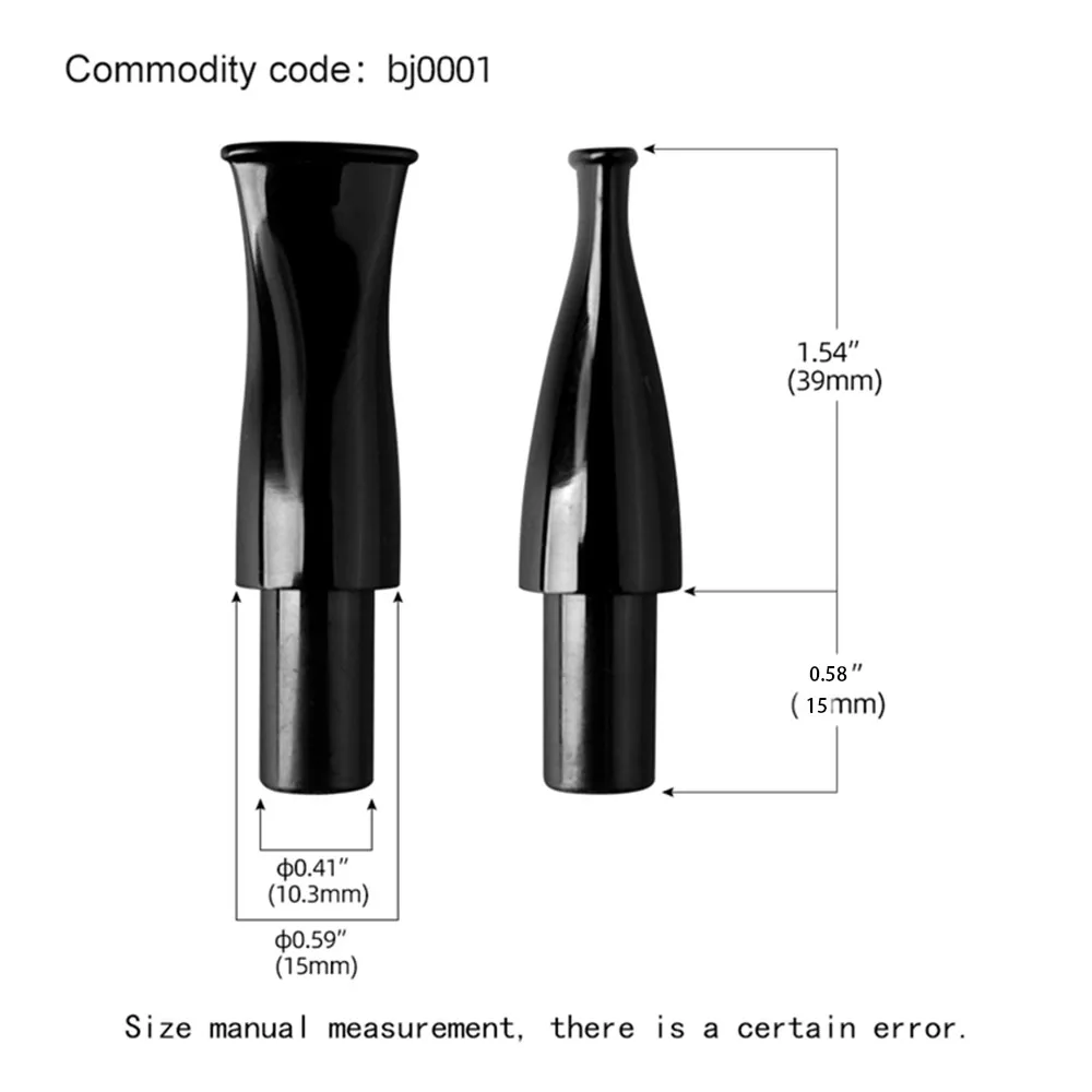 Acrylic Mouthpiece, Curve Shank, Straight Shank, For 9mm Filter or 3mm Filter, Short Stem Pipe Mouthpiece, DIY tobacco Pipe Tail