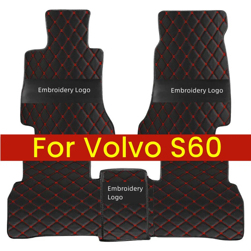 Car Floor Mats For Volvo S60 (S60L) 2020 2021 2022 Custom Auto Foot Pads Automobile Carpet Cover Interior Accessories