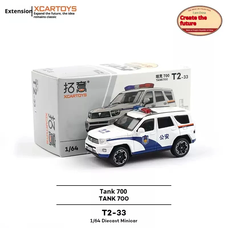 

XCARTOYS сплав 1/64 полицейский внедорожник-цистерна 700, Коллекционная модель дисплея, игрушечный автомобиль без дистанционного управления для детей