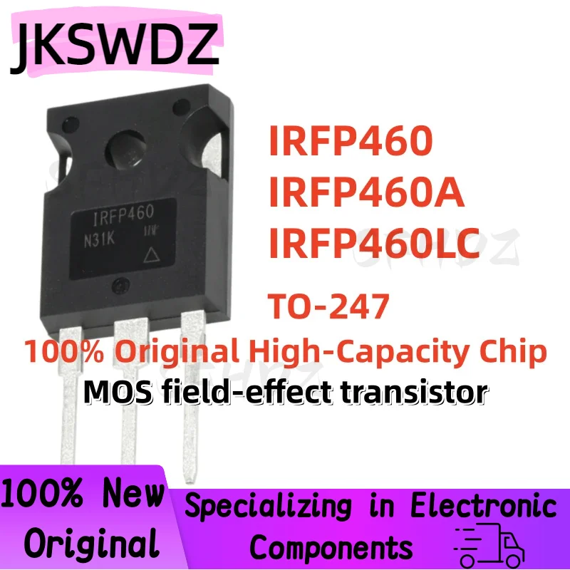

5PCS 100% Brand new original imported IRFP460 IRFP460A IRFP460LC IRFP460PBF TO-247 MOS field-effect transistor 20A 500V