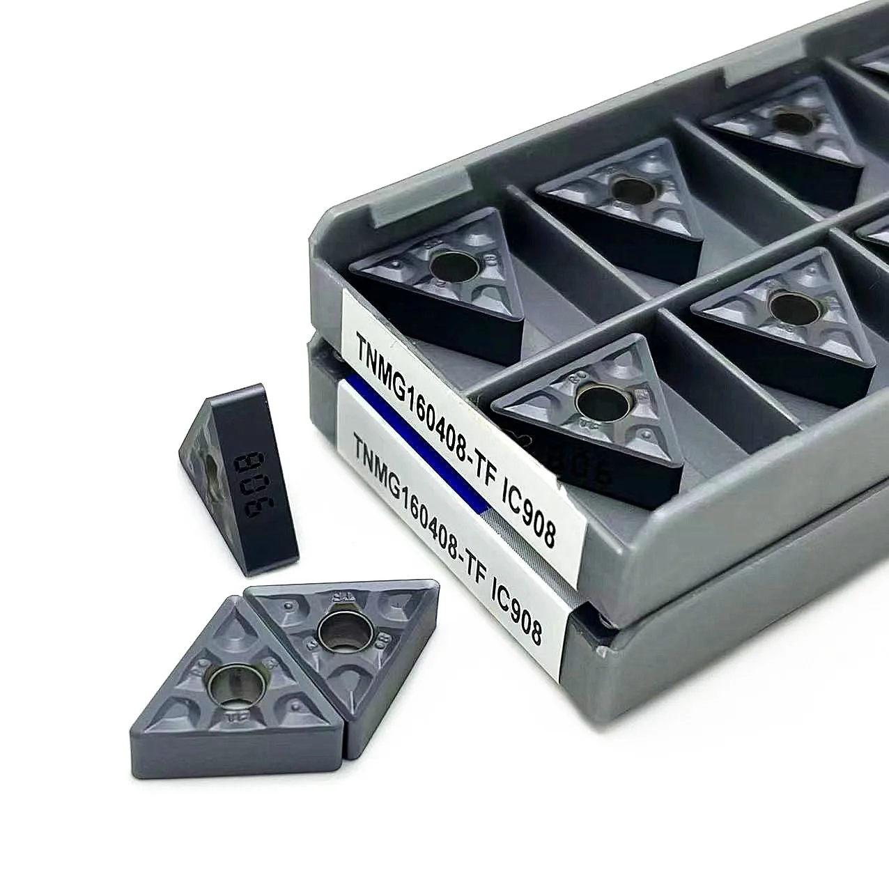 10PCS TNMG160404 TNMG160408 TF IC907 908 External Turning Tools CNC high quality Carbide inserts turning tool Cutting tool