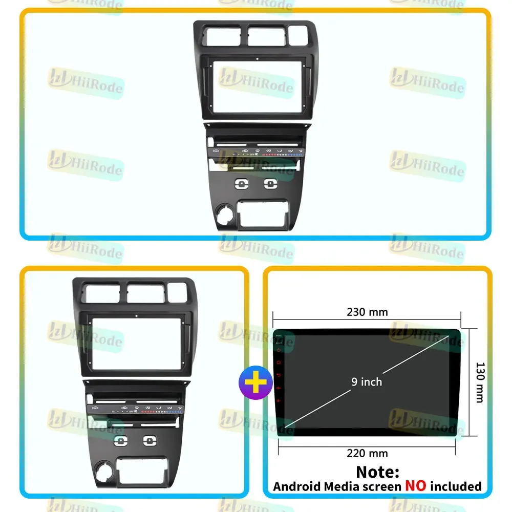 Hiirode Car Android Radio Stereo Player Frame Fascia For Toyota Corolla 7 E100 1991-1997 Panel Power Cord Wiring Harness Canbus