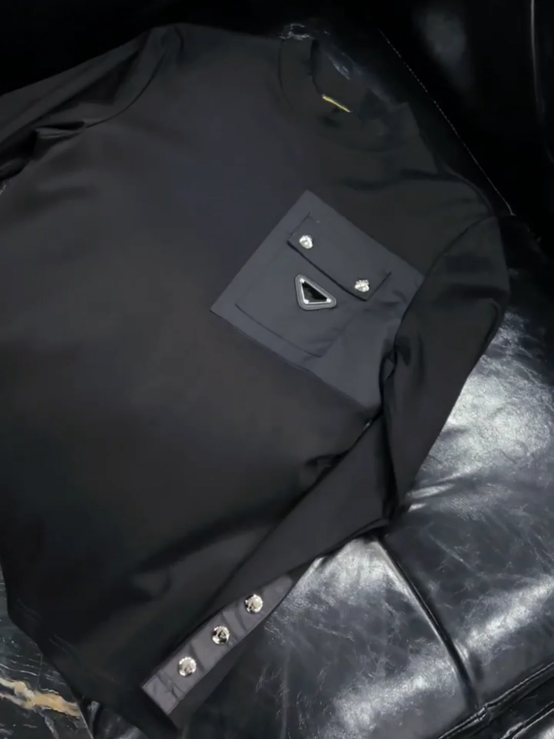 

Faionable Korean Sle Men's T-irt Base Layer Sweatirt Autumn Winter New Arrival Versatile Sli Haome Youth Trend