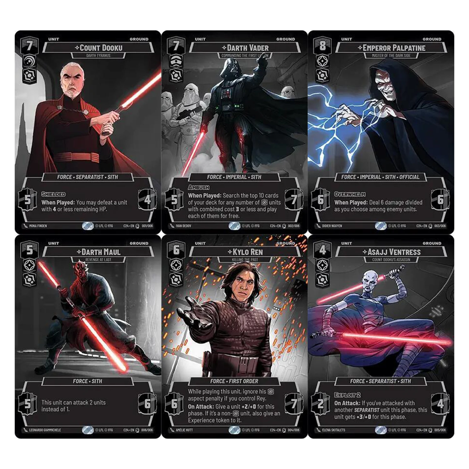 Custom Hot Decks Star Wars Unlimited 2024 Convention Exclusive Promo Pack Booster Vigilance CE2024 Game Collection Cards Gifts