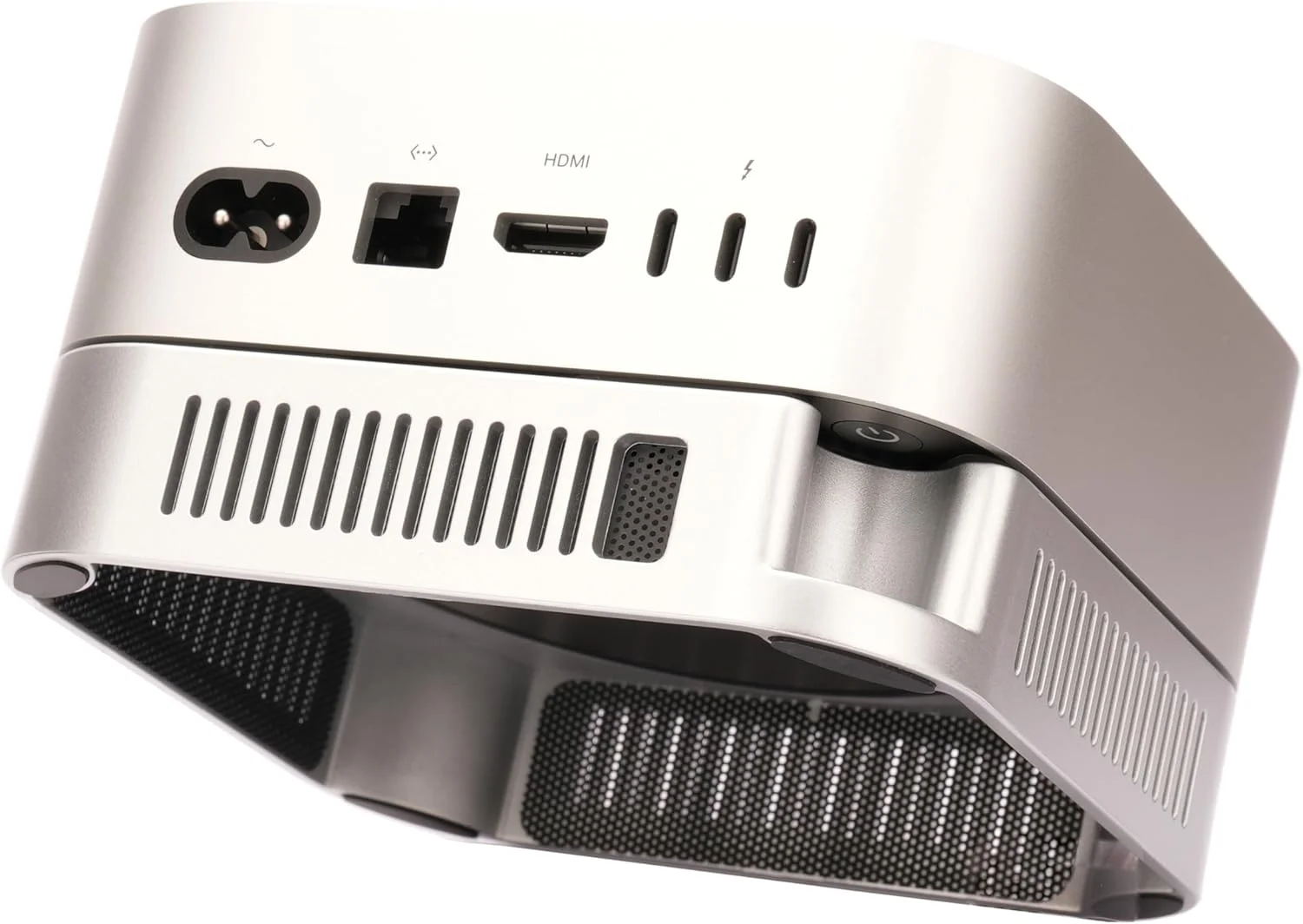 Stand for Mac Mini M4/M4 Pro, Precision Mold Injection, Enhanced Cooling, Wireless Signal Friendly(Update Model)