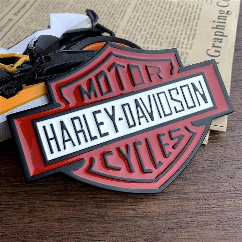 Pegatina Decorativa Metálica con Diseño de Calavera para Tanque de Combustible y Escape de Motocicleta Harley Davidson Softail Sportster VRSC, para Cubrir Arañazos