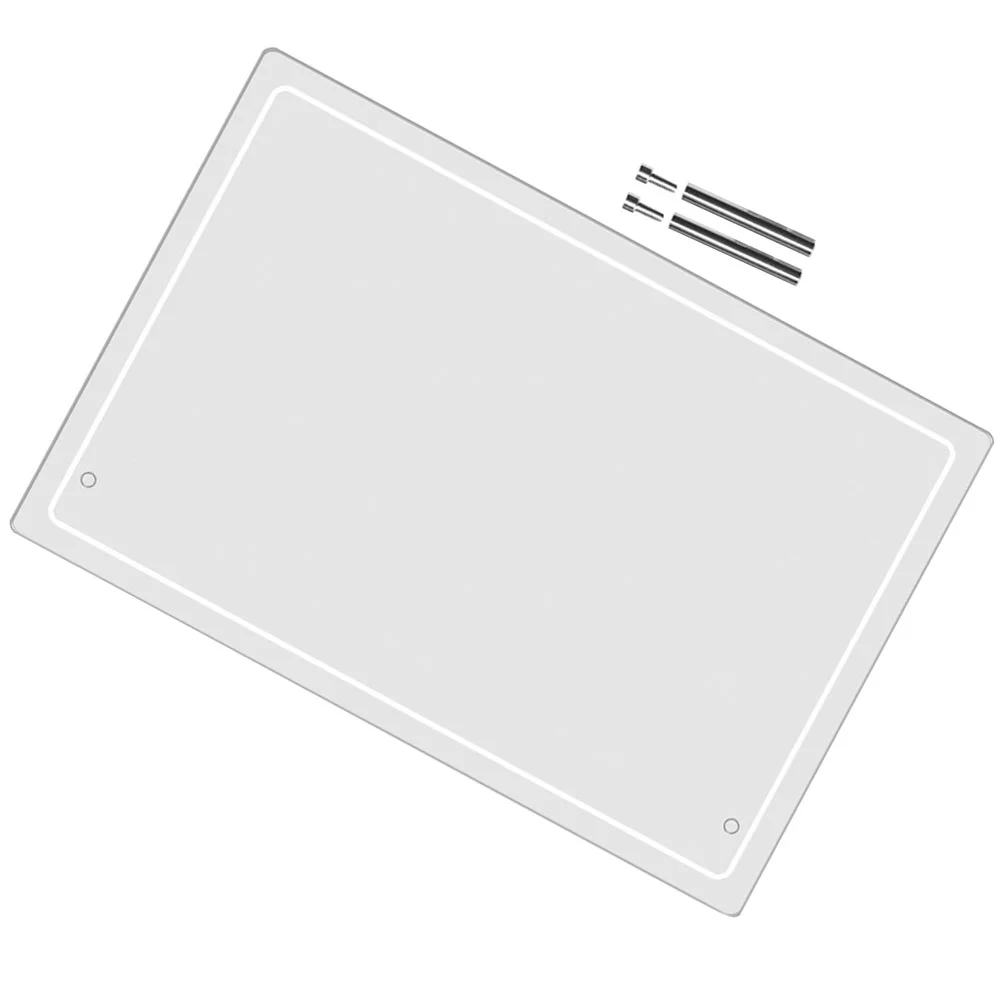 Transparent Writing Board Acrylic Dry Erase Desk Whiteboard Office Magnetic Decorative Memo for Standing The List to Do