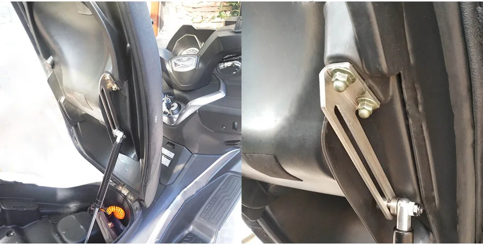 NEW For KYMCO XCITING 250 300 500 Downtown 350I 300I Motorcycle Seat Stopper Tracks Open Angle Increases Bracket Xciting R250Fi