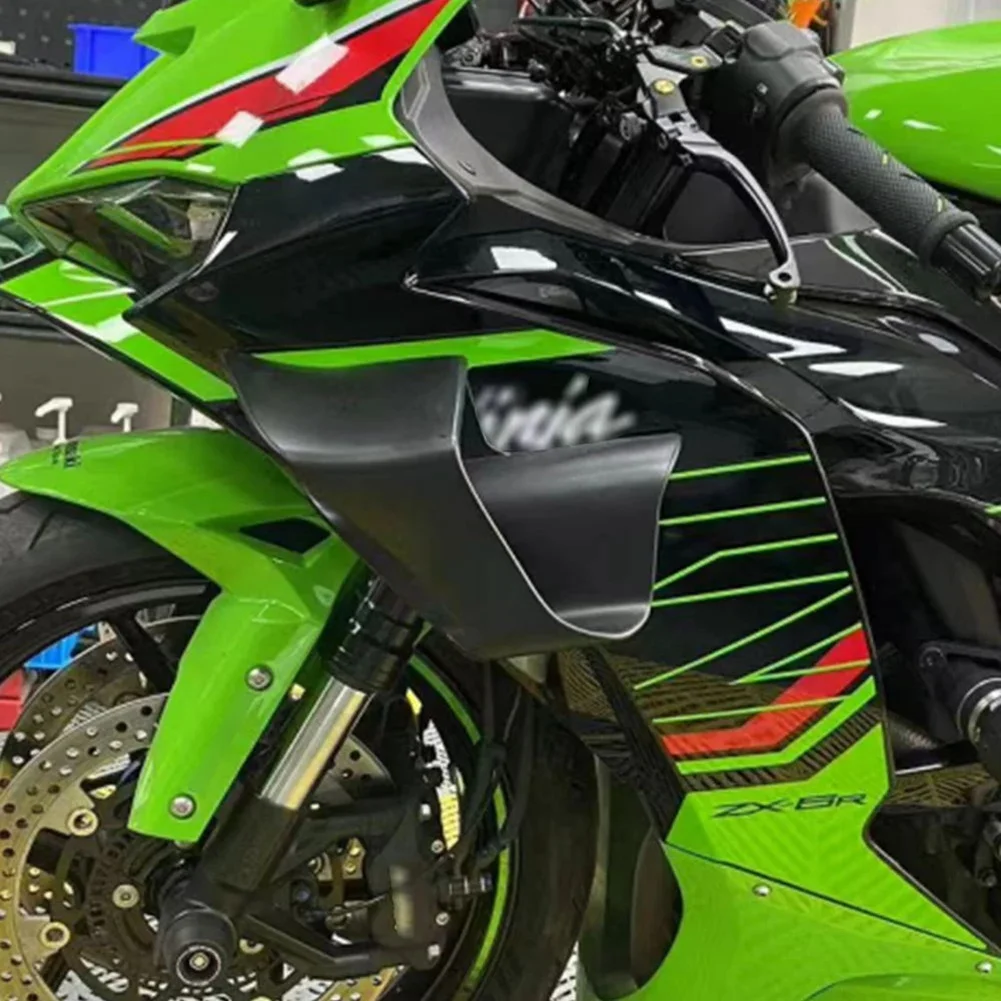 

Motorcycle Spoiler Aerodynamic Winglet Fixed Wing Side Wing Fairing Side Spoiler For ZX-6R ZX636 ZX6R ZX 636 2024 2025