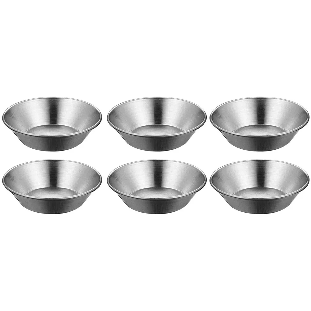 

6pcs Tart Mold Aluminum Alloy Baking Tray Non Stick DIY Dessert Cake Egg Tarts Mold Cup Muffin Tartlet Cookware