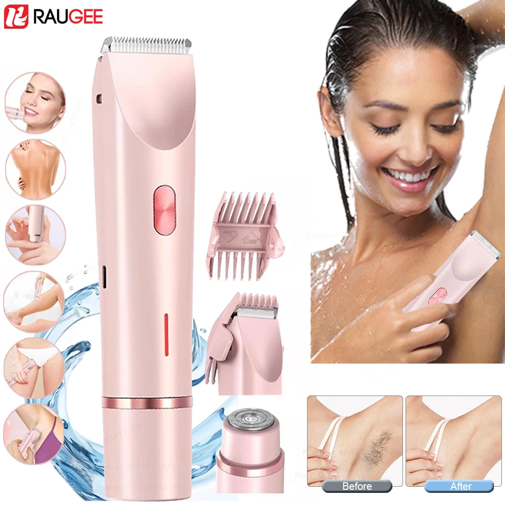 Electric Razor Woman Shaver Painless Women Mustache Epilator Bikini Leg Body Hair Trimmer for Women Facial Epilator Hair Remover