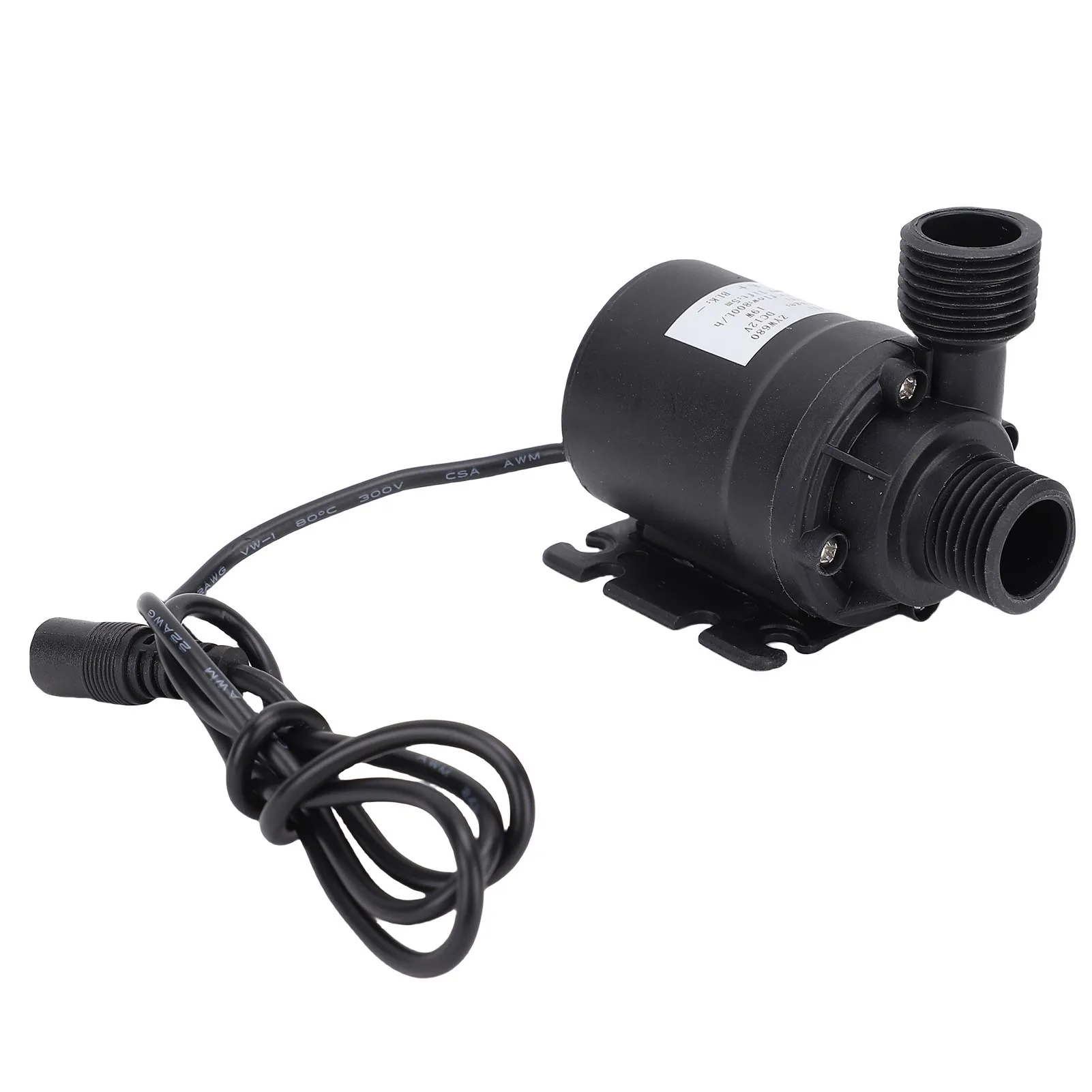 

DC 12V Water Pump Brushless Motor High Pressure Quiet Pump for Solar Circulation System Pool RV Yacht Boat 800L/H 5m Lift