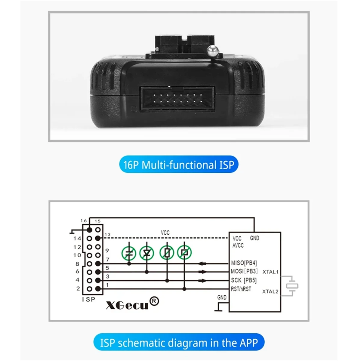 

For T48 TL866II USB Programmer with 30 Adapters for SPI/Nor/NAND Flash BIOS MCU EEPROM PIC AVR