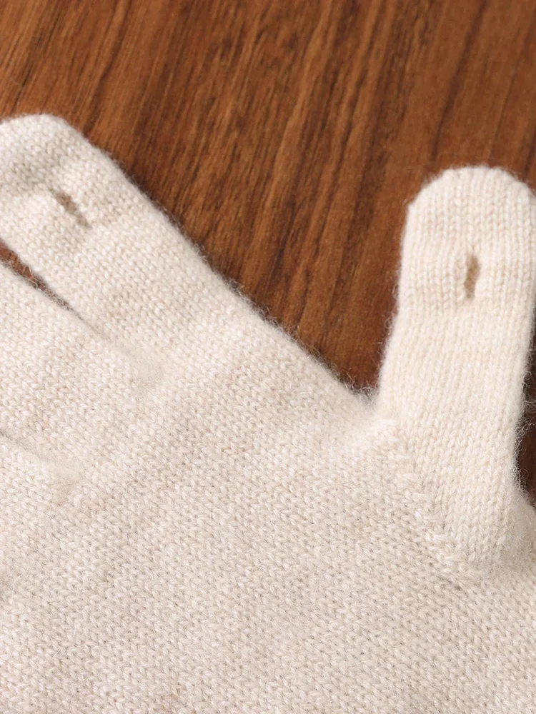 Women Wool Cashmere Gloves Cable Knit Touchscreen Finger Hole ”Don\'t buy, sold out!”