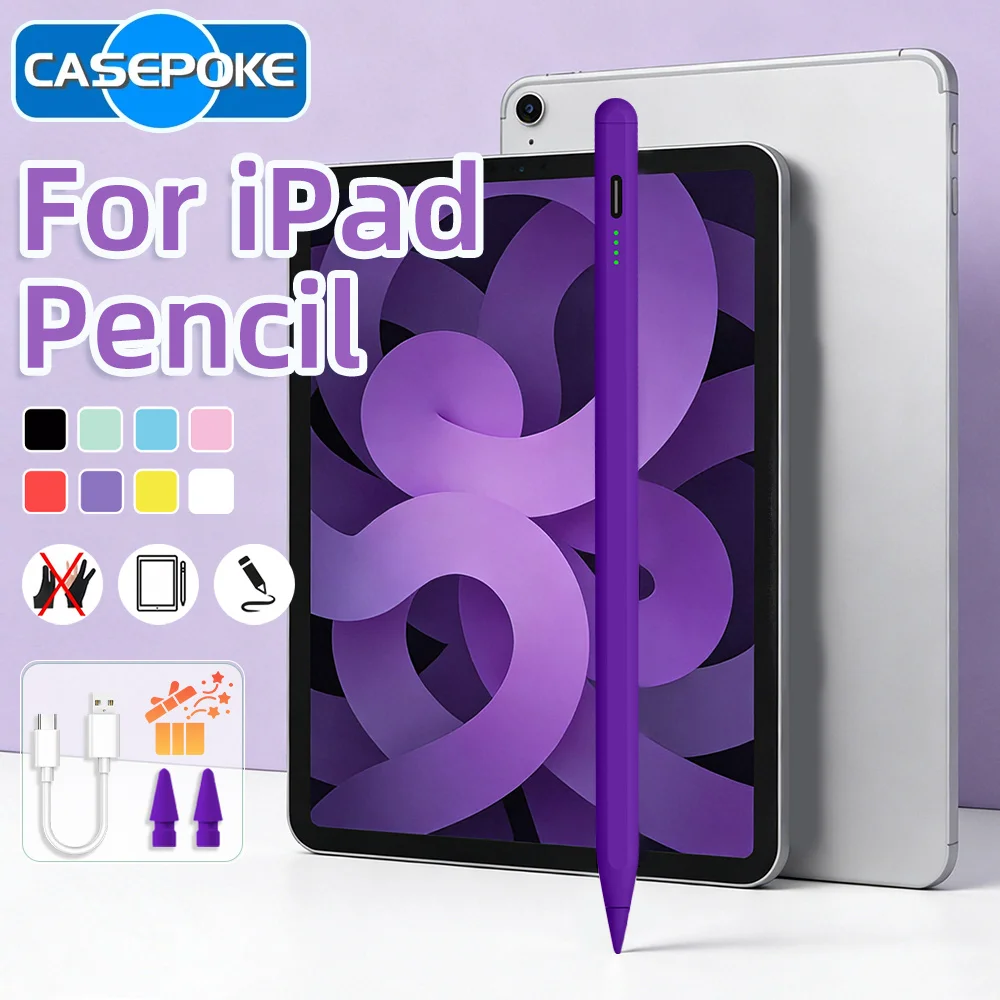 New Upgrade Stylus For Apple Pencil 2 Palm Rejection For iPad 10 9 8 7th Gen Air 4 5 6 Pro 11 12.9 Mini 6 7 Tilt Sensitivity Pen