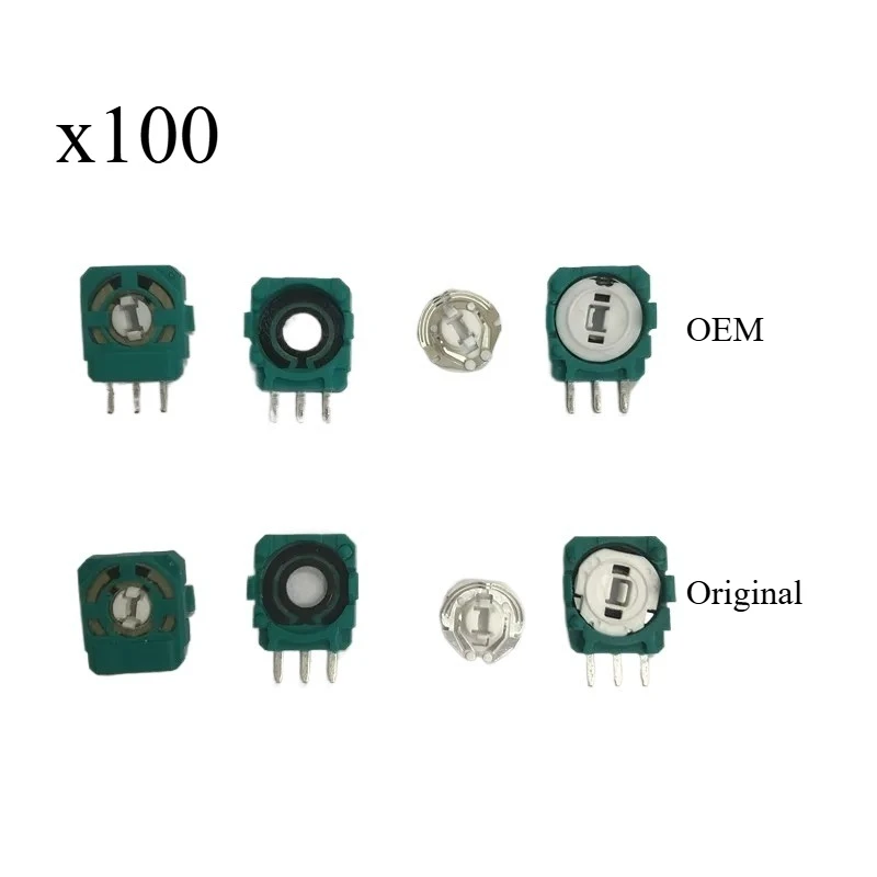 100 szt. Oryginalny lub OEM Potencjometr 2K3 do Kontrolera PS5, Analogowy Joystick 3D, Czujnik Przycisku, Część z Podświetleniem, Mikro Mini Przełącznik Osi — zdjęcie produktu 3