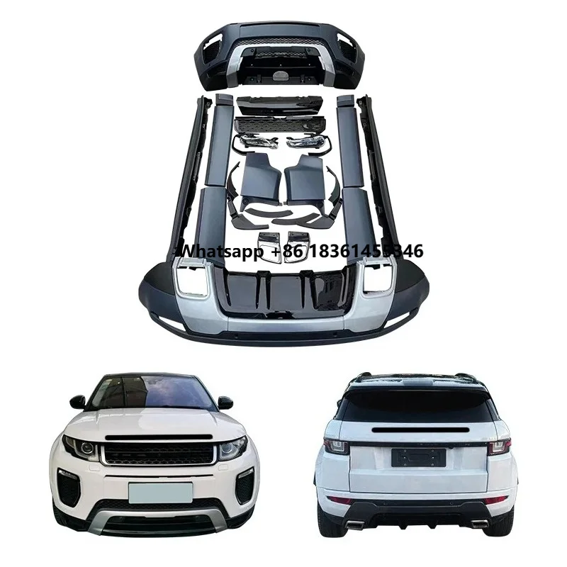 For Range Rover 2013-2015 Evoque Car Modification 2019 Body Kits for Cars Front Bumper Rear Bumper Without Headlights Taillights
