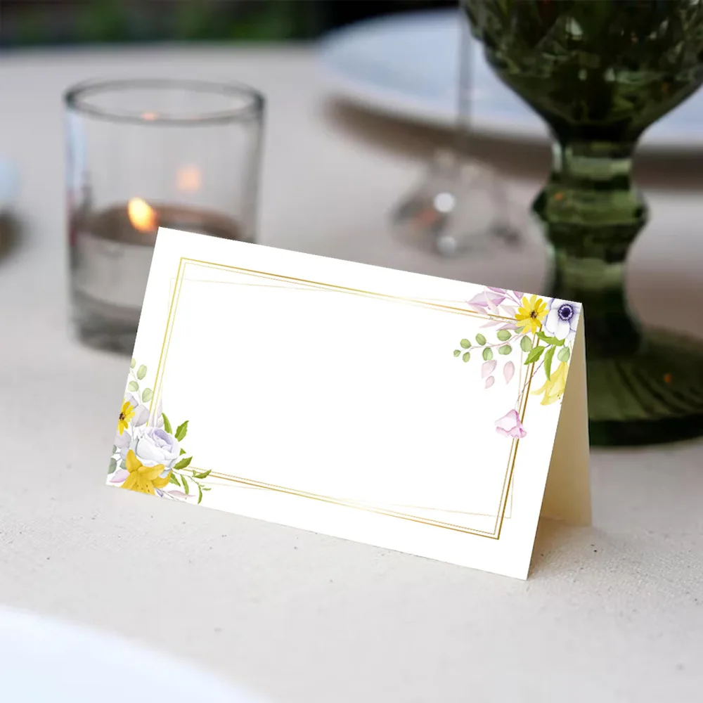 20/50/100 Stück Hochzeit Abendessen Sitznummer Tischkarte Bankett Zeichen im Namen Tischkarte Kinder Geburtstag Party Grußkarte