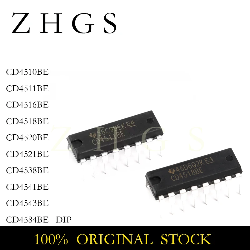10PCS CD4511BE DIP-16 CD4511 DIP CD4510 CD4516 CD4518 CD4520 CD4521 CD4538 CD4541 CD4543 CD4584 BE DIP IC CHIP NEW STOCK