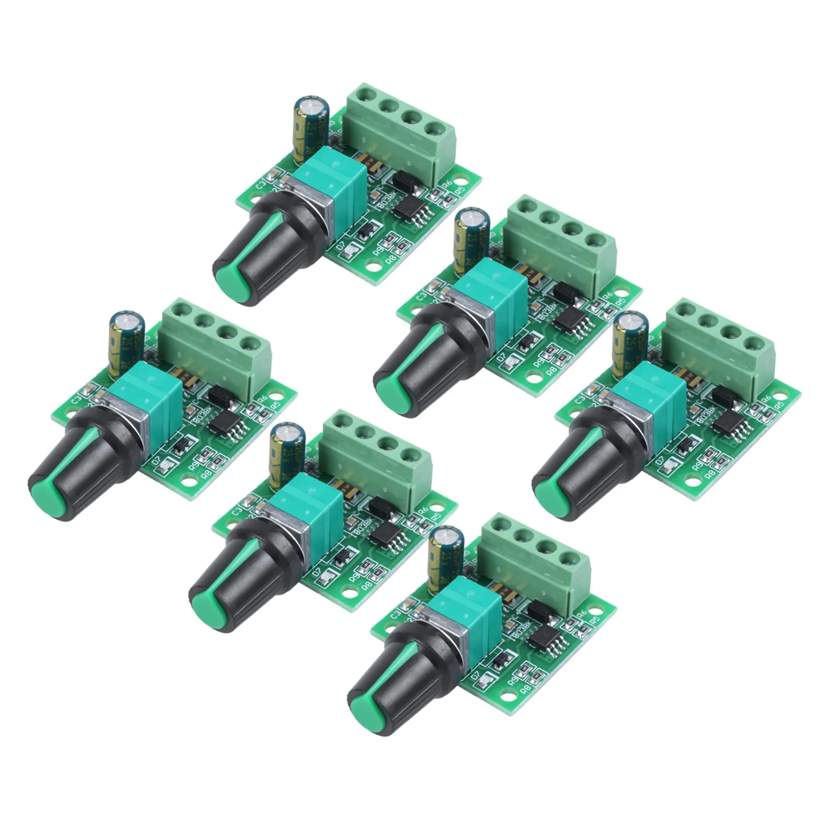 

A70P 6X 1.8V 3V 5V 6V 7.2V 12V 2A 30W DC Motor Speed Controller (PWM) 1803BK Adjustable Driver Switch