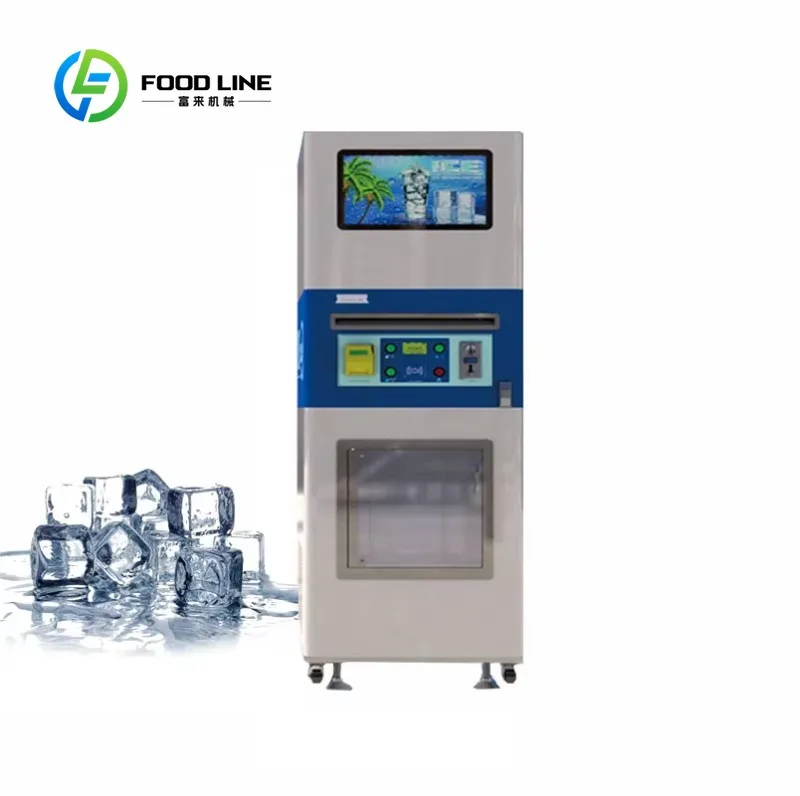 Customized size Bagged ice machine Outdoor bulk ice cube community vending machine