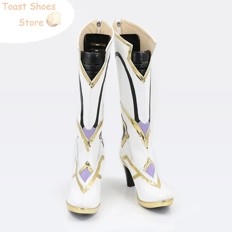 Game Honkai Impact 3 Herrscher of Origin Cosplay Shoes Halloween Carnival Boots Cosplay Prop PU Leather Shoes Costume Prop