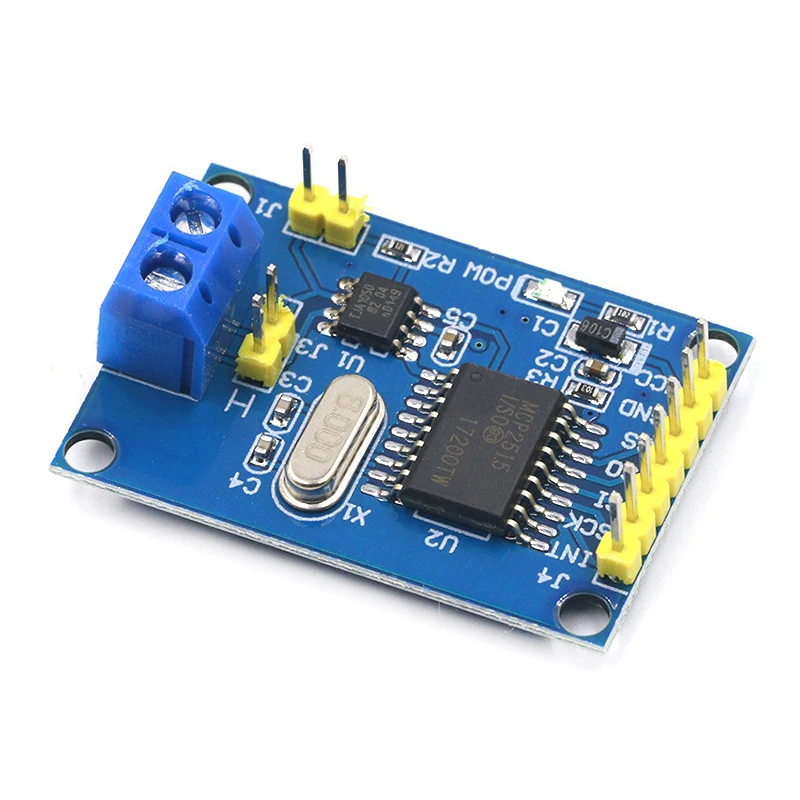 Free shipping MCP2515 CAN Bus Module TJA1050 Receiver SPI For 51 MCU ARM Controller