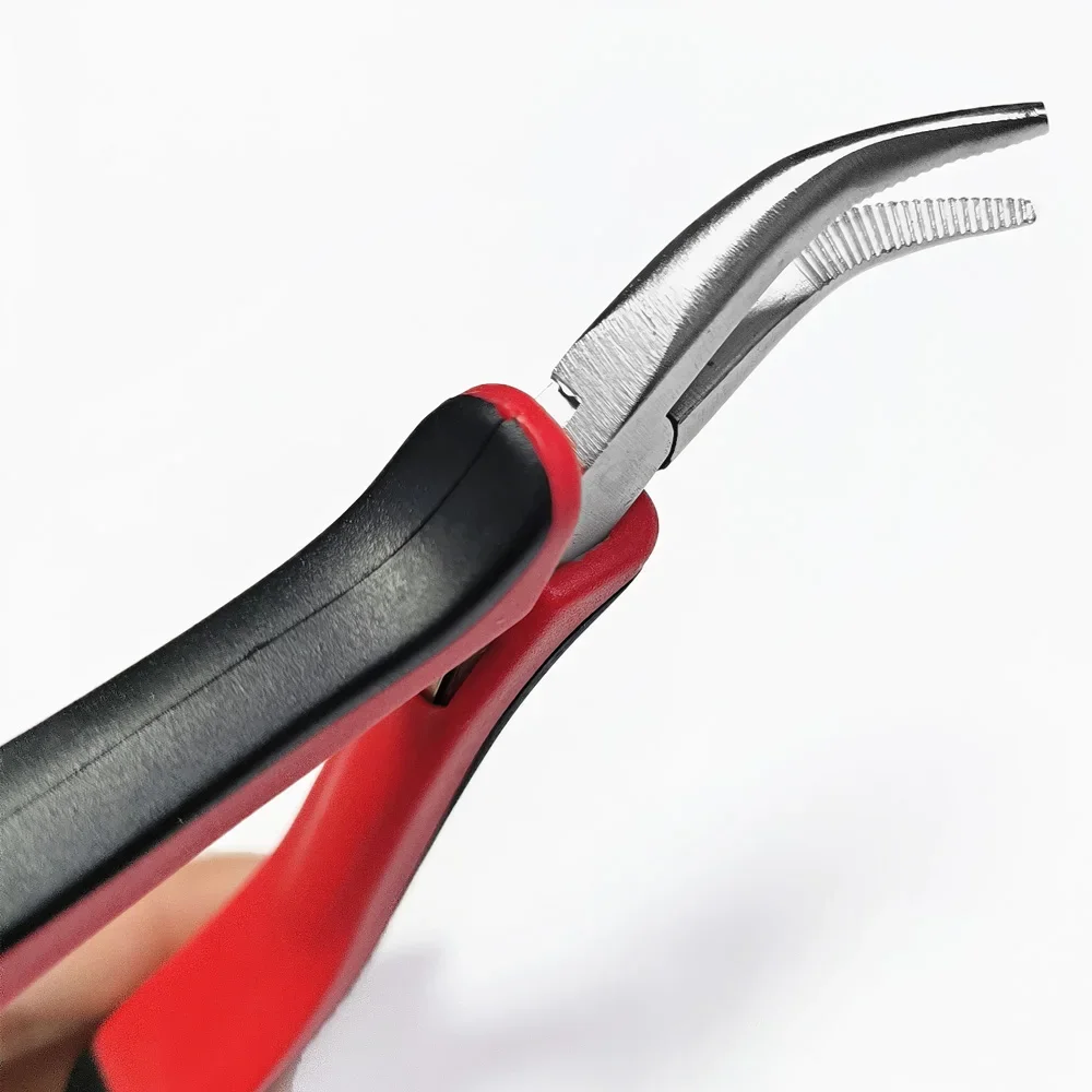 

Red Multifunctional Hair Clip Professional Hairdressing Tool with I-Head Nano Bead Micro Hair Extension DIY Special