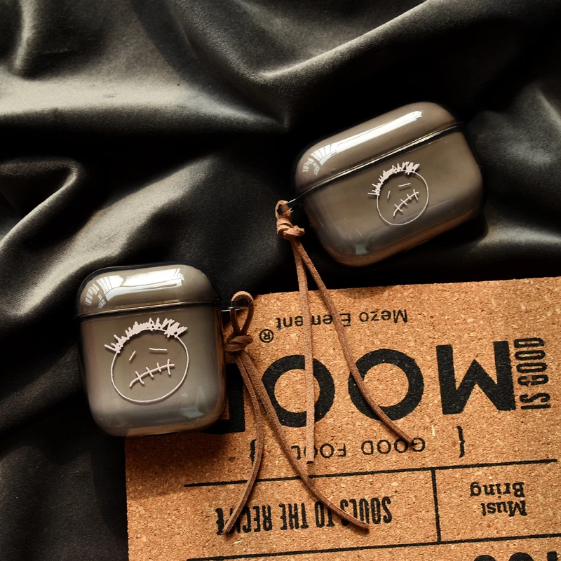 ラッパー-AirPodsProケース,半透明の保護イヤホン,Apple AirPods Pro,2