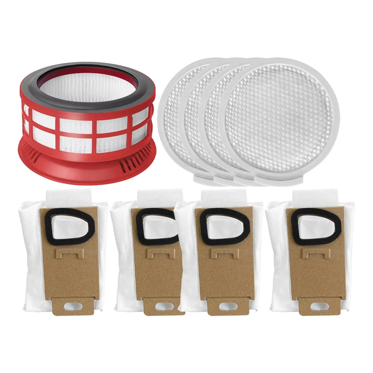 مرشح آلة كنس للمكنسة الكهربائية H7 فرشاة دوارة ناعمة قبل آخر تصفية كيس لجميع الغبار الملحقات استبدال أجزاء