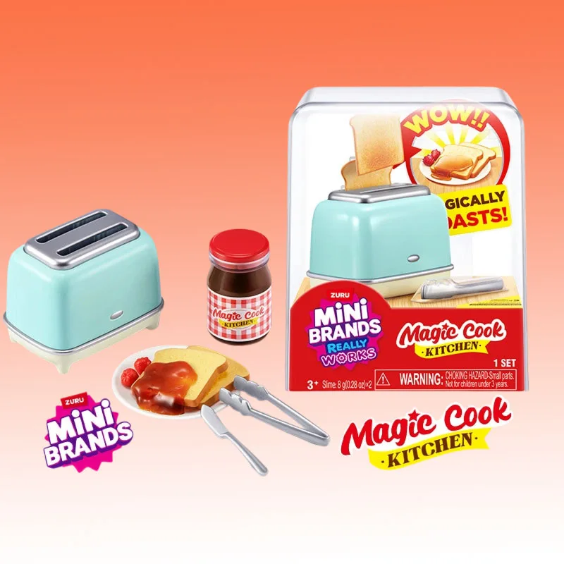 ZURU Mini Brands Magic Cook Kitchen Series Mini Home Appliance Blind Box Miniature Simulation Kitchenware Set DIY Toys view 5