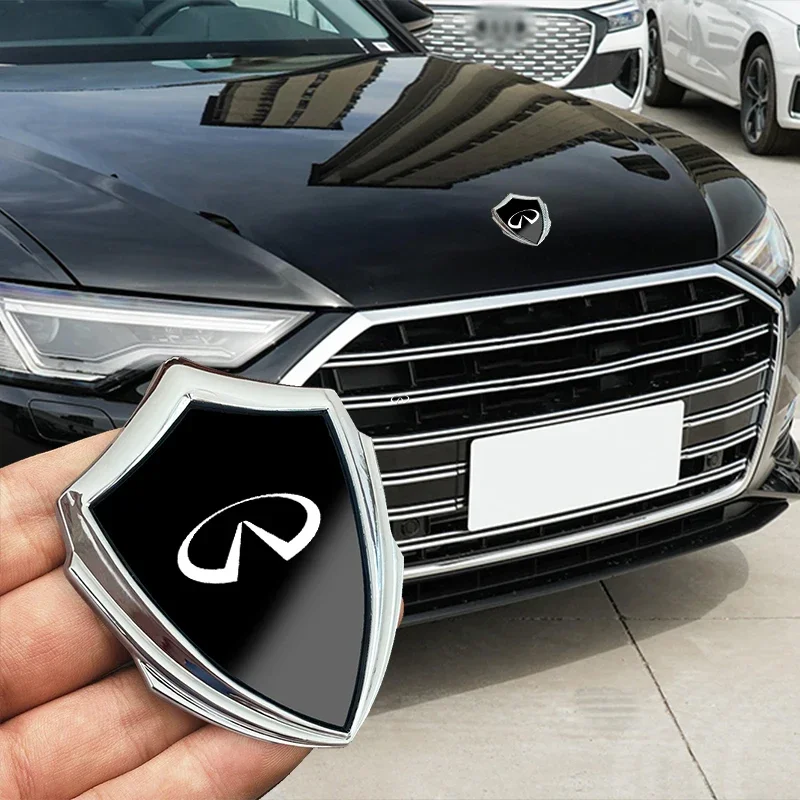 

for Infiniti Q50 Accessories 2013-2022 Carbon Fiber Sticker Exterior Deco car stickers 3D metal accsesories auto accessory
