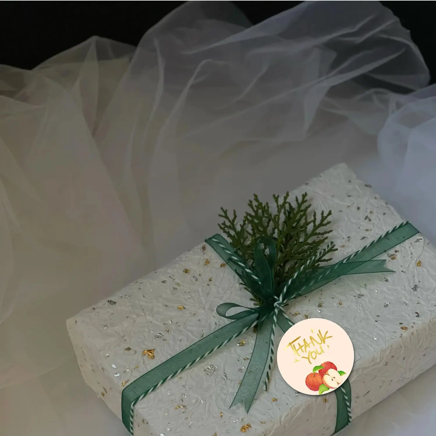 Apple Thank You Stickers 2 Inch Thank You for Supporting My Small Business Envelope Seals for Birthdays