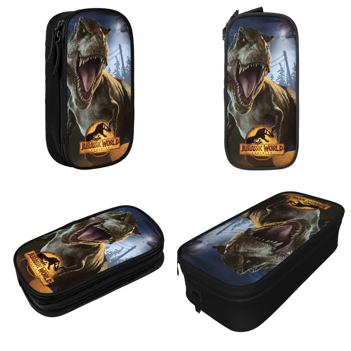 Jurassic World Accessories Pencil Case Large-capacity Office Accessories Horror Dinosaur Pencil Box Suprise Gift