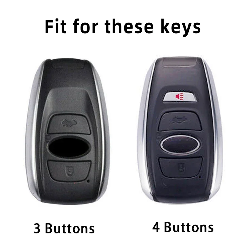 Auto Shell Fob for Subaru Legacy Outback 3 WRX Impreza STI Forester BRZ XV SV 3/4 Buttons Soft TPU Car Remote Key Case Cover