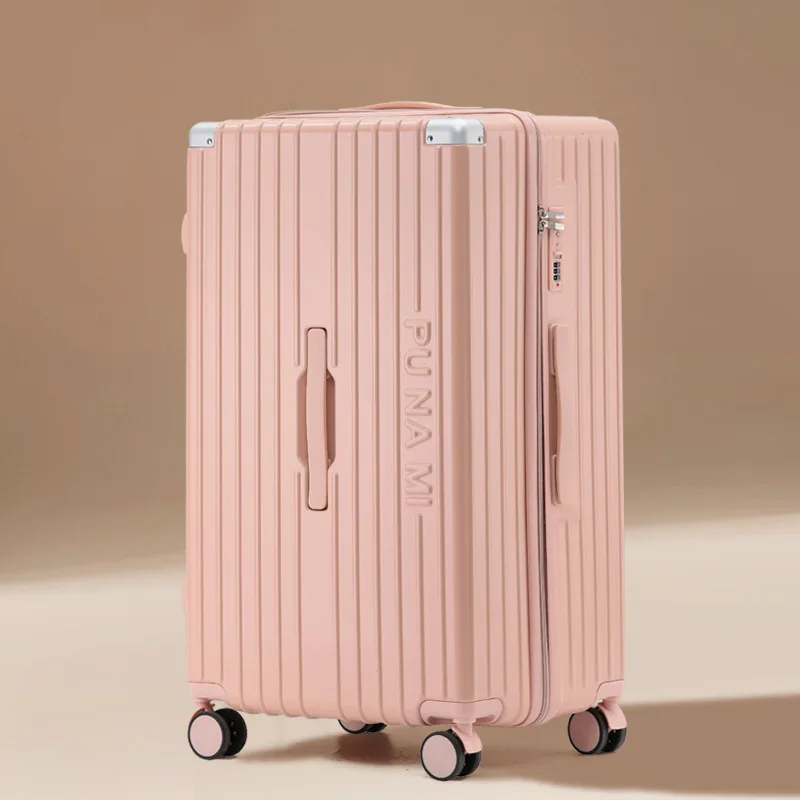 High-quality Luggage Ladies 20 24 26 28 Inch Large-capacity Trolley Case Women and Men Boarding Box with Wheels Rolling Suitcase