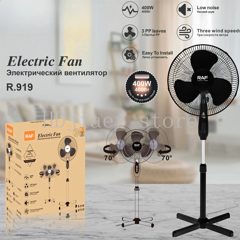 

3-Blade Vertical Turbo Pedestal Fan/Air Circulator – Quiet Standing Electric Fan with Strong Wind Power, Ideal for Home Use