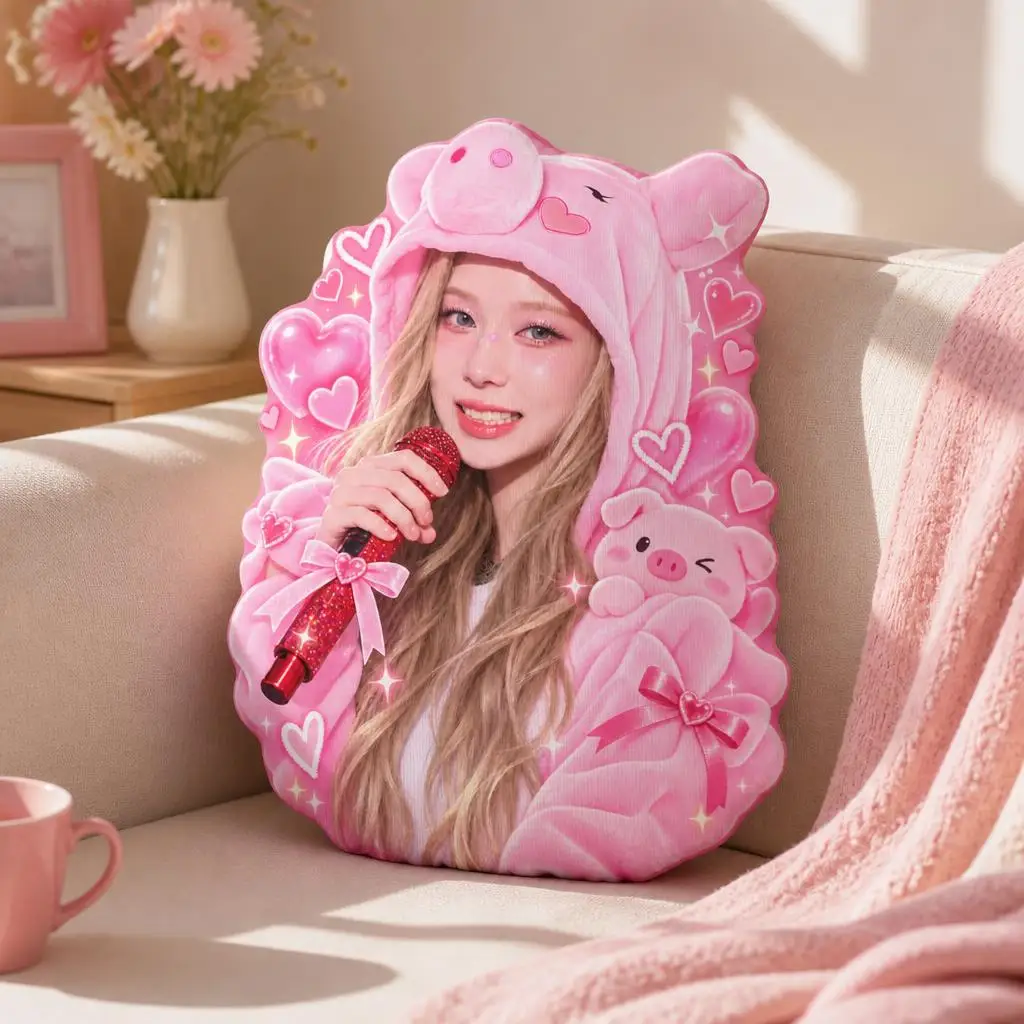 piggy WINTER Kpop Shaped Pillow Cushion Irregular Stuffed Throw Pillow for Sofa Home Decoration Gift