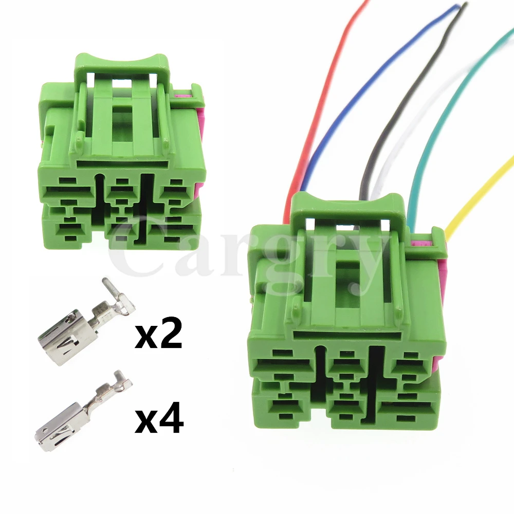 

1 Set 6P 4F0937741F 4F0937731 AC Assembly Car Large Current Wire Harness Socket Auto Plastic Housing Composite Connectors