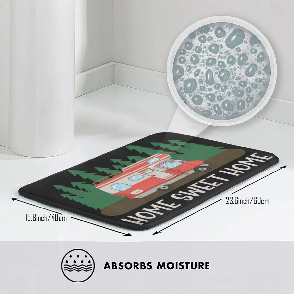 Motorhome rv acampamento camper antiderrapante capacho tapete antidesgaste para entrada da cozinha casa varanda footpad esteiras