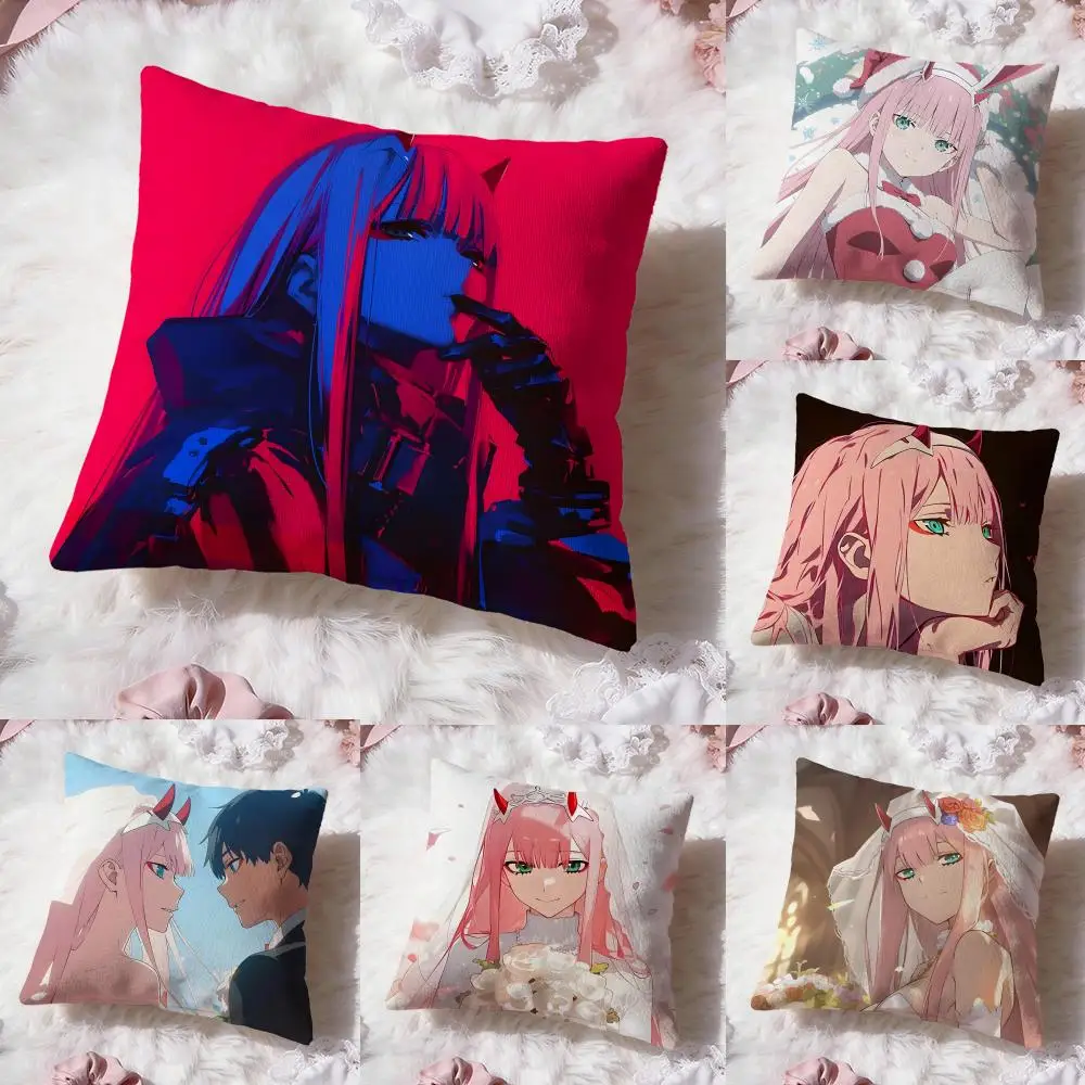 

Чехол для подушки в стиле аниме DARLING in the FRANXXS, комфортная двусторонняя подушка премиум-класса - дизайн «два в одном» для любого интерьера комнаты и автомобиля