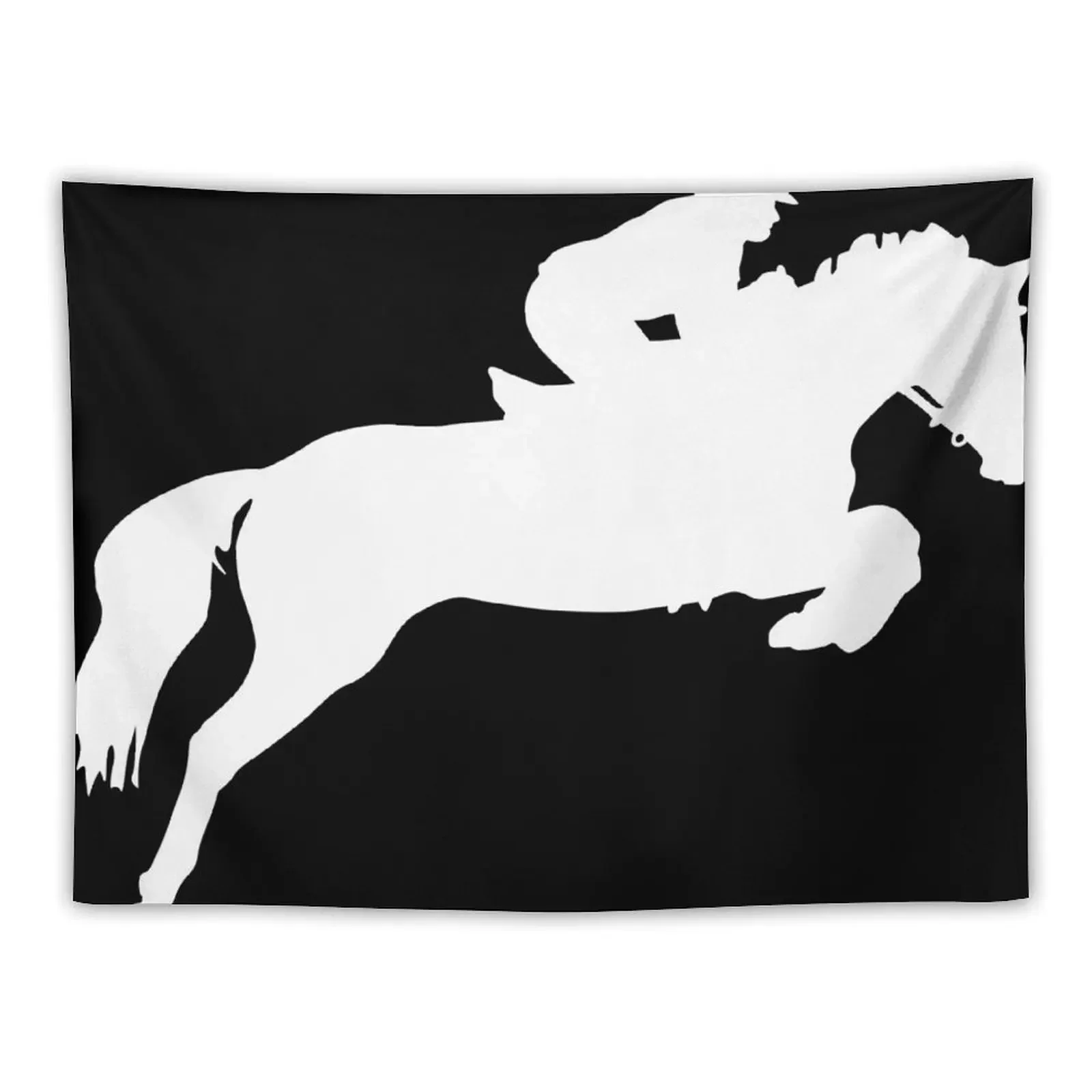 Horse Jumper Design in White Tapestry Room Decoration Korean Style Wall Art Home Decorations Tapestry