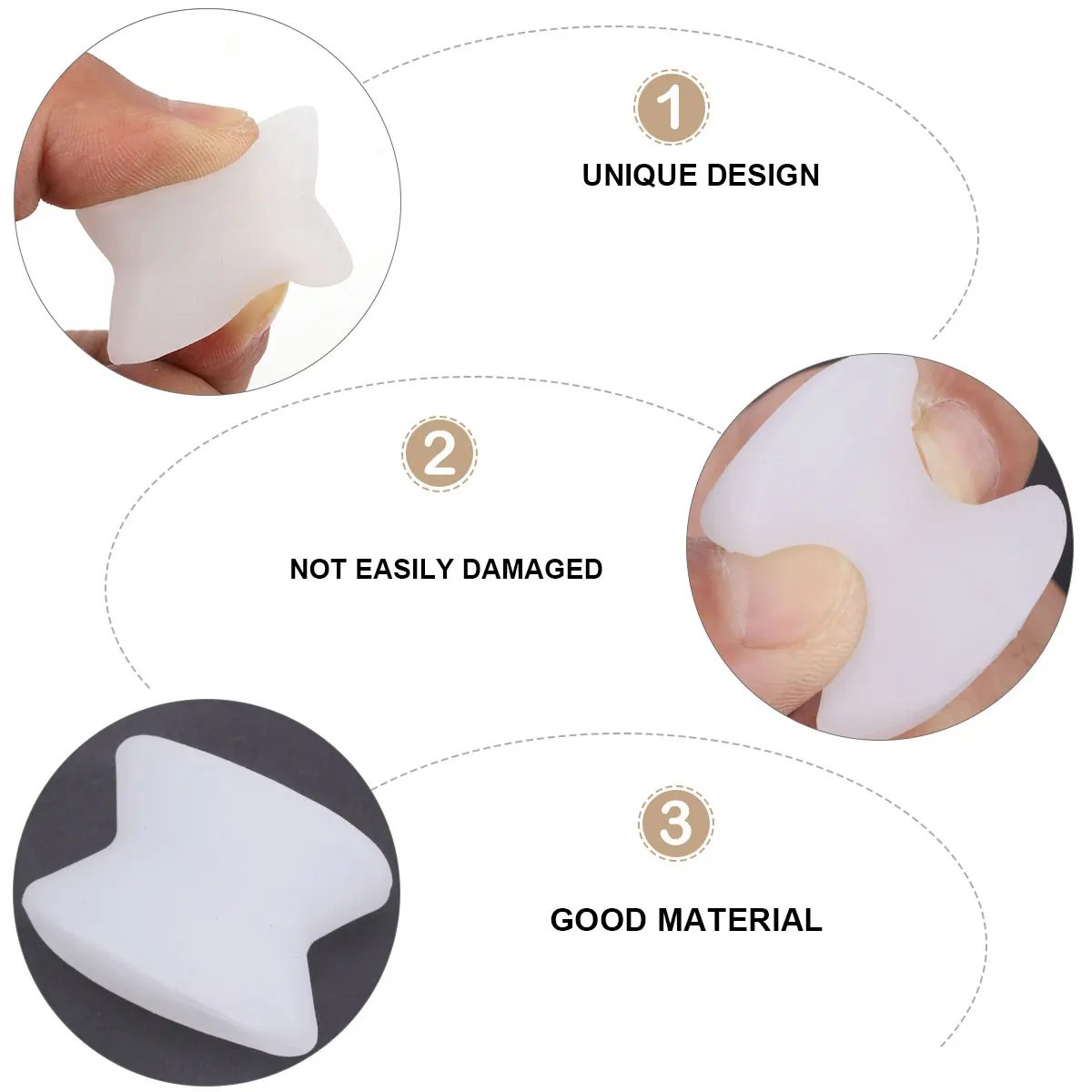 5 قطعة الفواصل تو الورم الإغاثة أروح مصحح القدم محاذاة أداة لتخفيف الآلام منع الذرة قابلة لإعادة الاستخدام قدم الرعاية #2