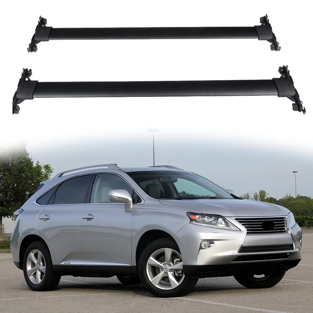 

2PCS Aluminum Roof Rail Rack Crossbars Cross Bars Fit for Lexus RX350 RX450H 2010-2015 Rooftop Luggage Sedan Cargo Bar